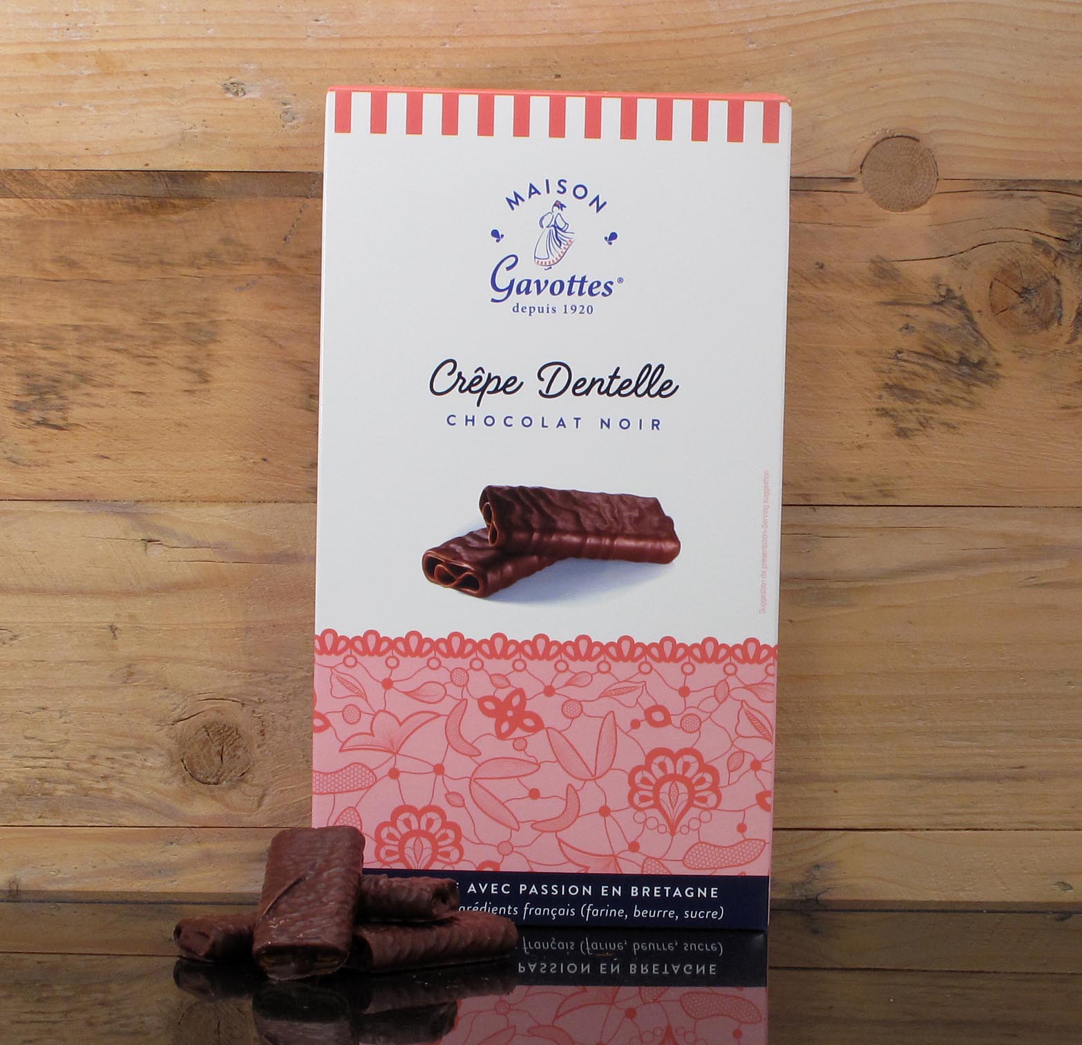 Maison Gavottes Crêpes Dentelle Chocolat Noir