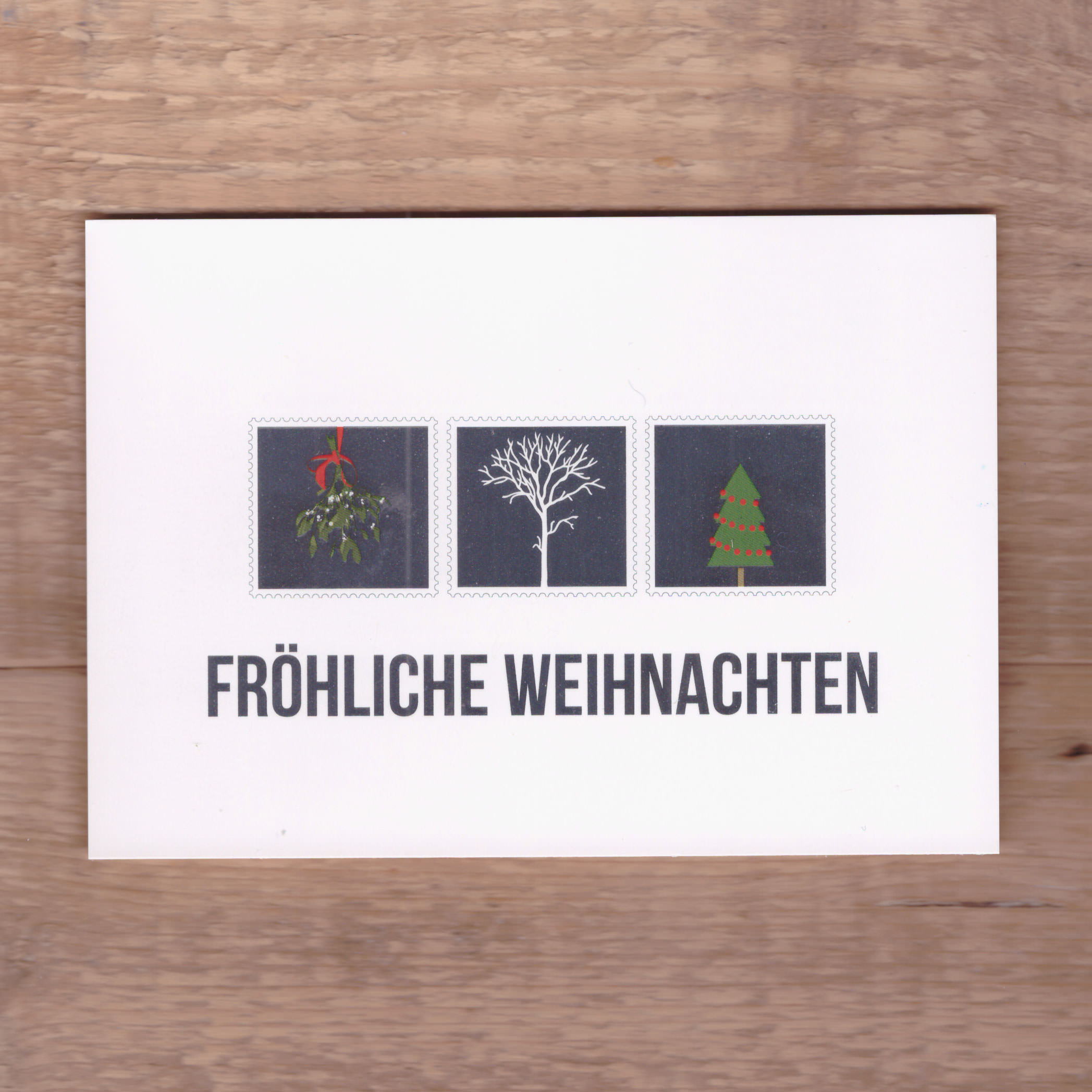 art-a-la-card Grußkarte Fröhliche Weihnachten