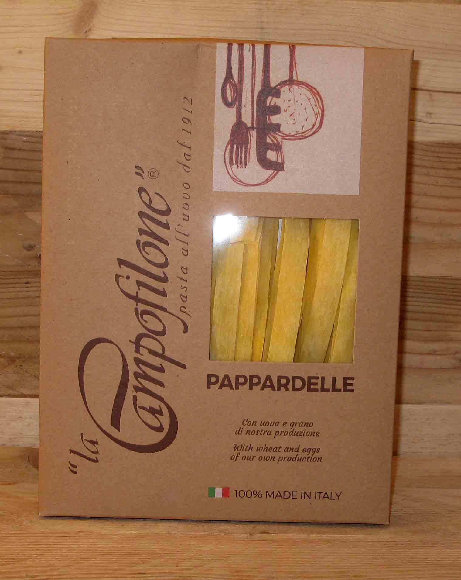 Campofilone-Pappardelle La Campofilone Pappardelle mit Ei