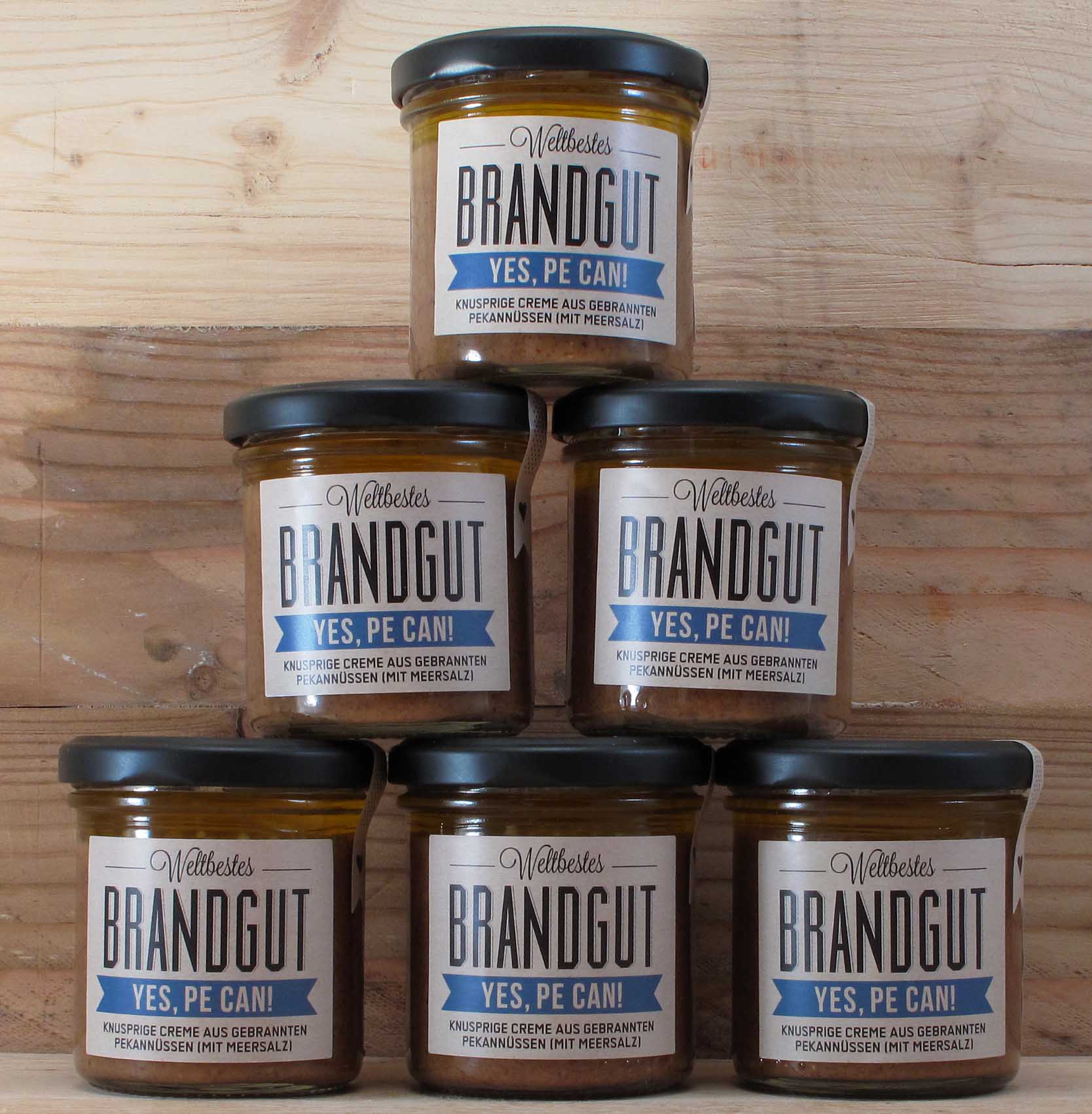 Brandgut Yes, Pe can - Knusprige Pecanusscreme 6er
