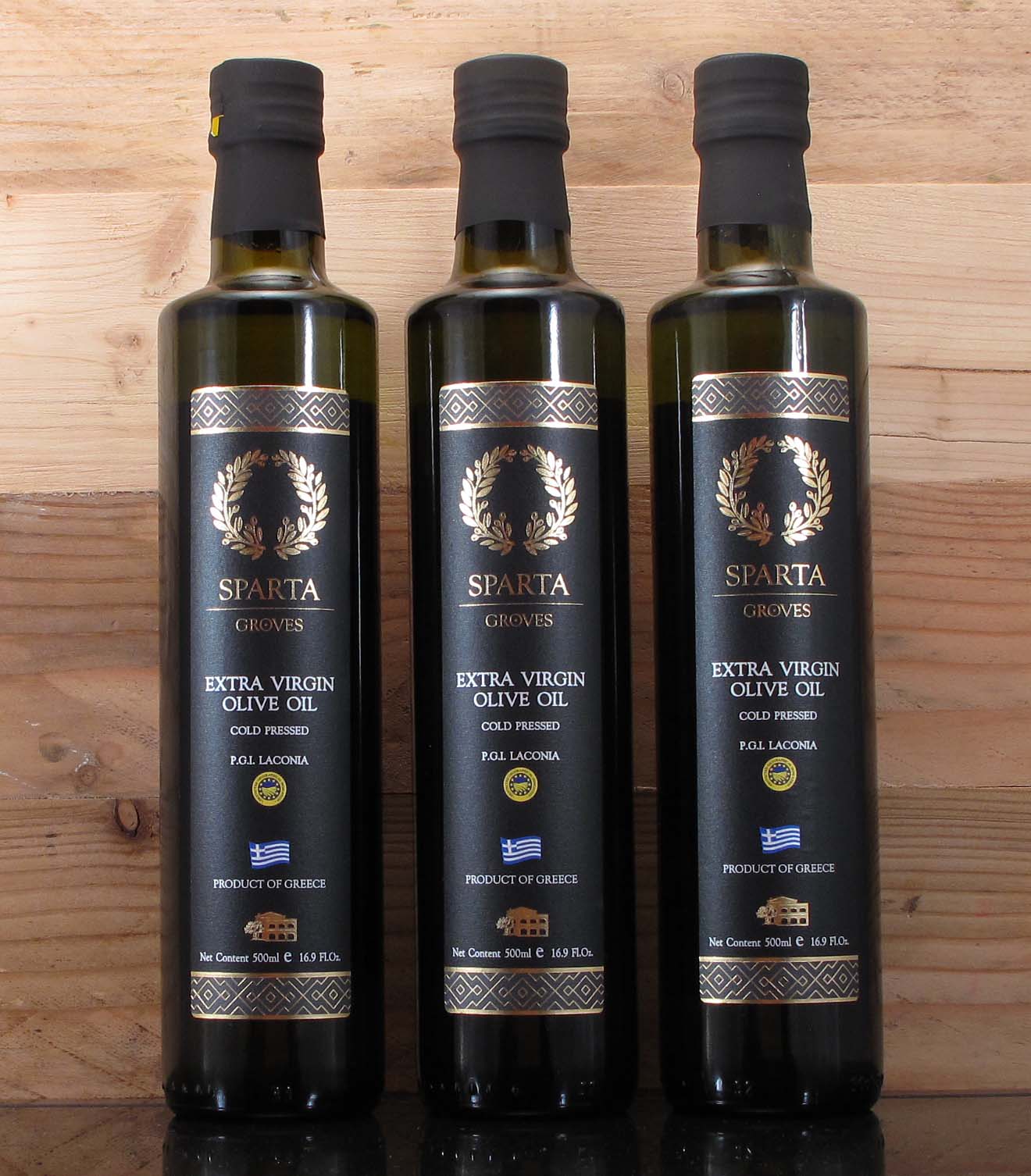 Sparta Groves Extra Natives Olivenöl P.G.I. Laconia 3 X 500ml