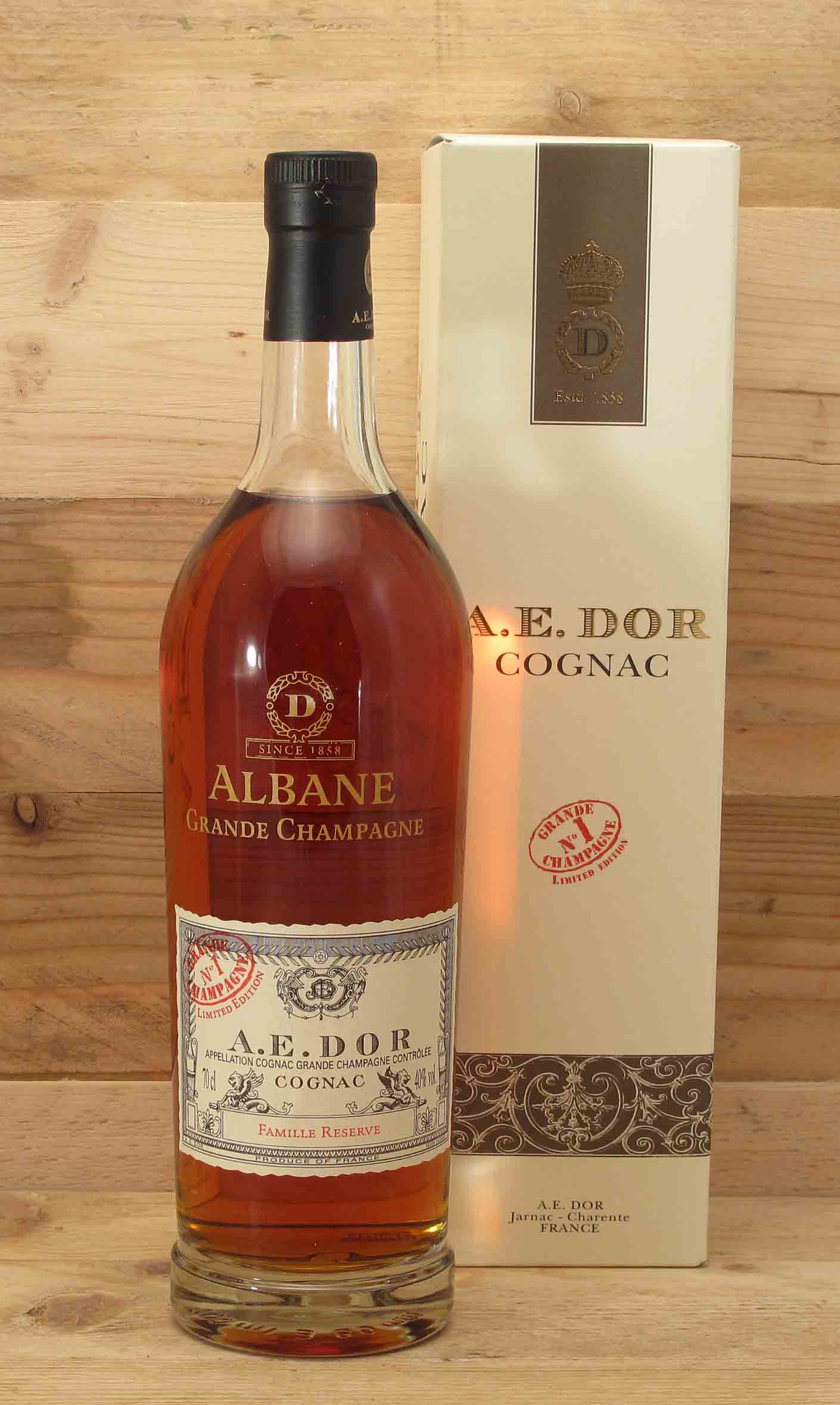 A.E. DOR Cognac Albane Famille Reserve Nr 1 40% vol.