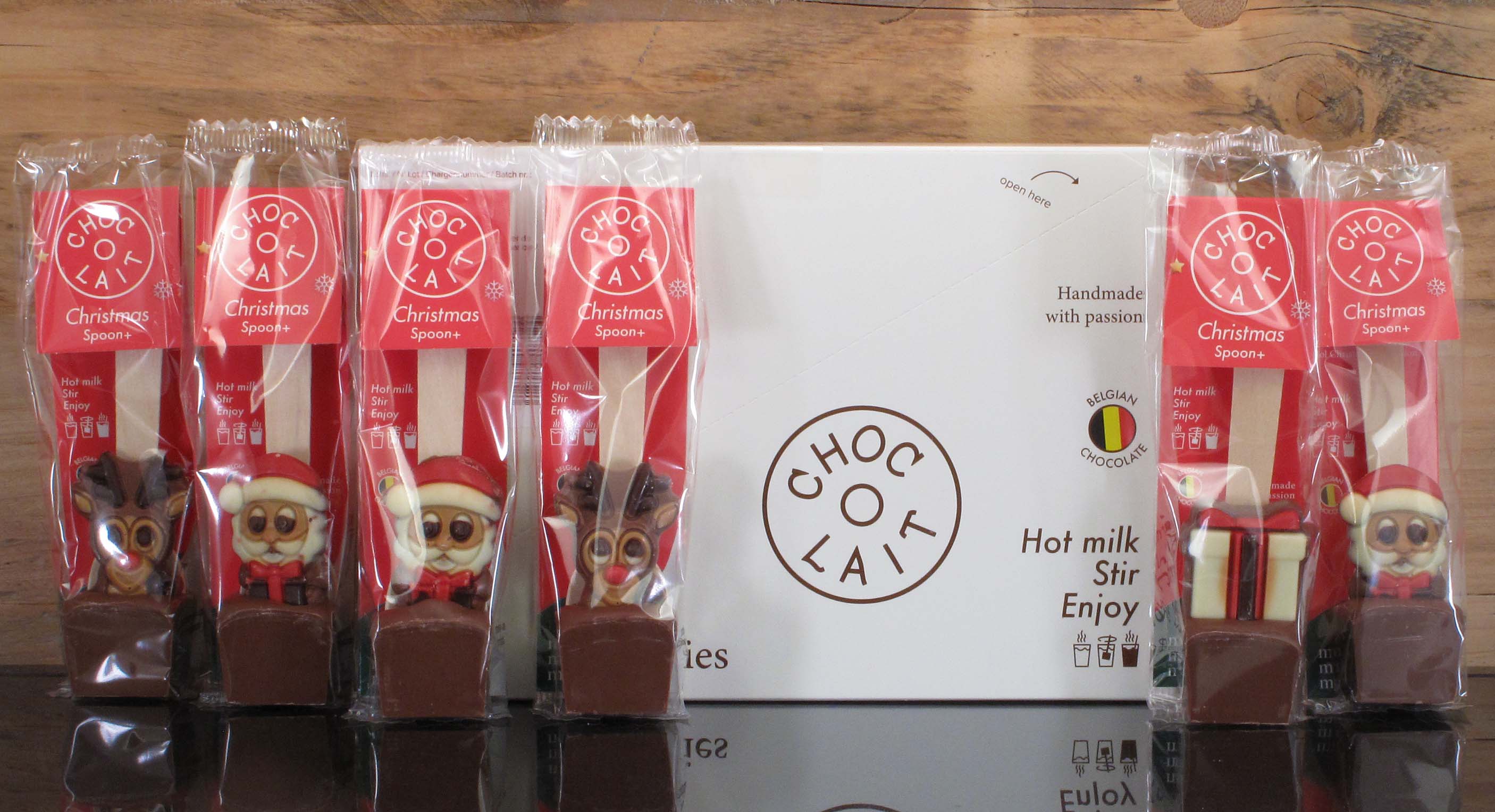 Choc-o-lait Christmas Spoon 6er Mix