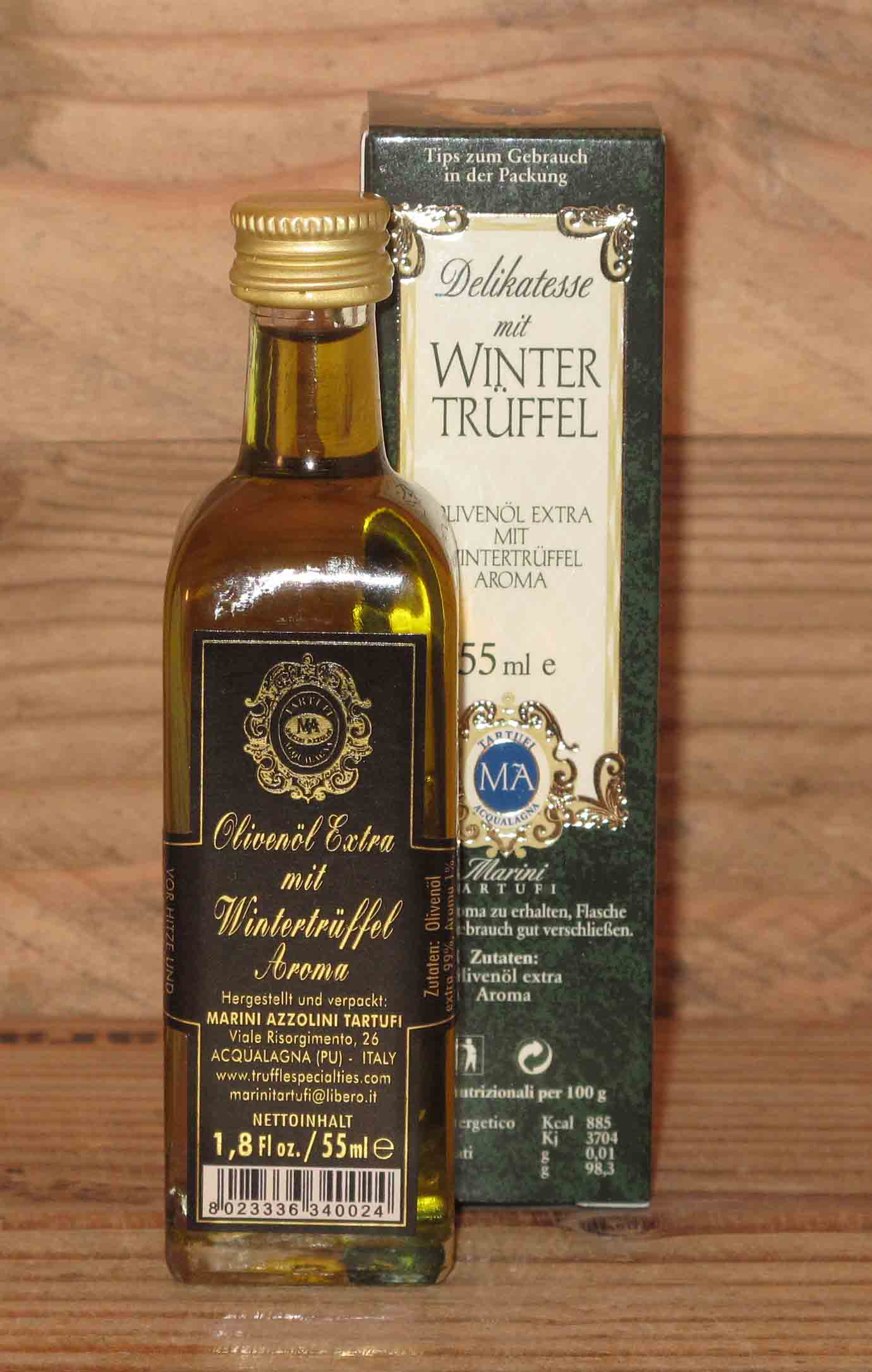 Marini e Azzolini Tartufi Olivenöl mit schwarzem Trüffel