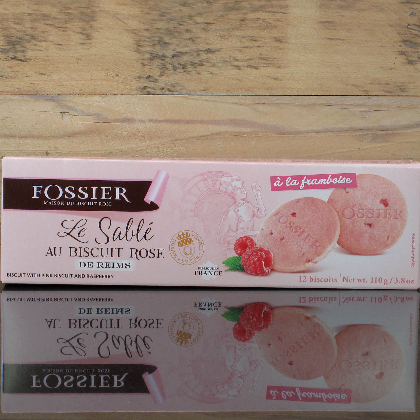 Fossier-Le-Sable-au-Biscuit-Rose Fossier Rosa Buttersandgebäck mit Himbeer