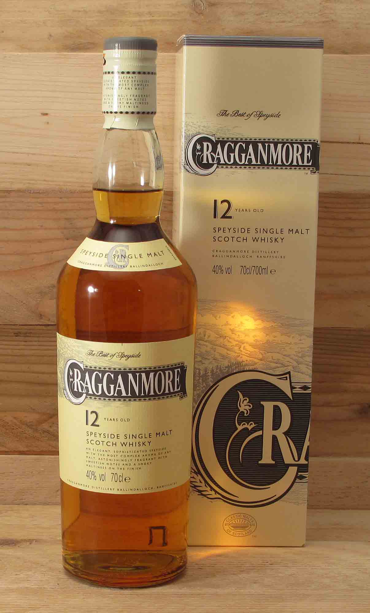 Cragganmore 12 Years Old Speyside Single Malt Scotch Whisky 40% vol.