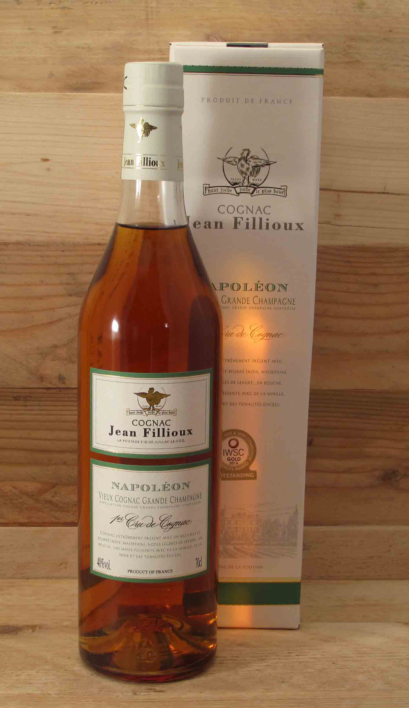 Jean Fillioux Napoleon Cognac Grande Champagne 1er 0,7 l 40% vol.