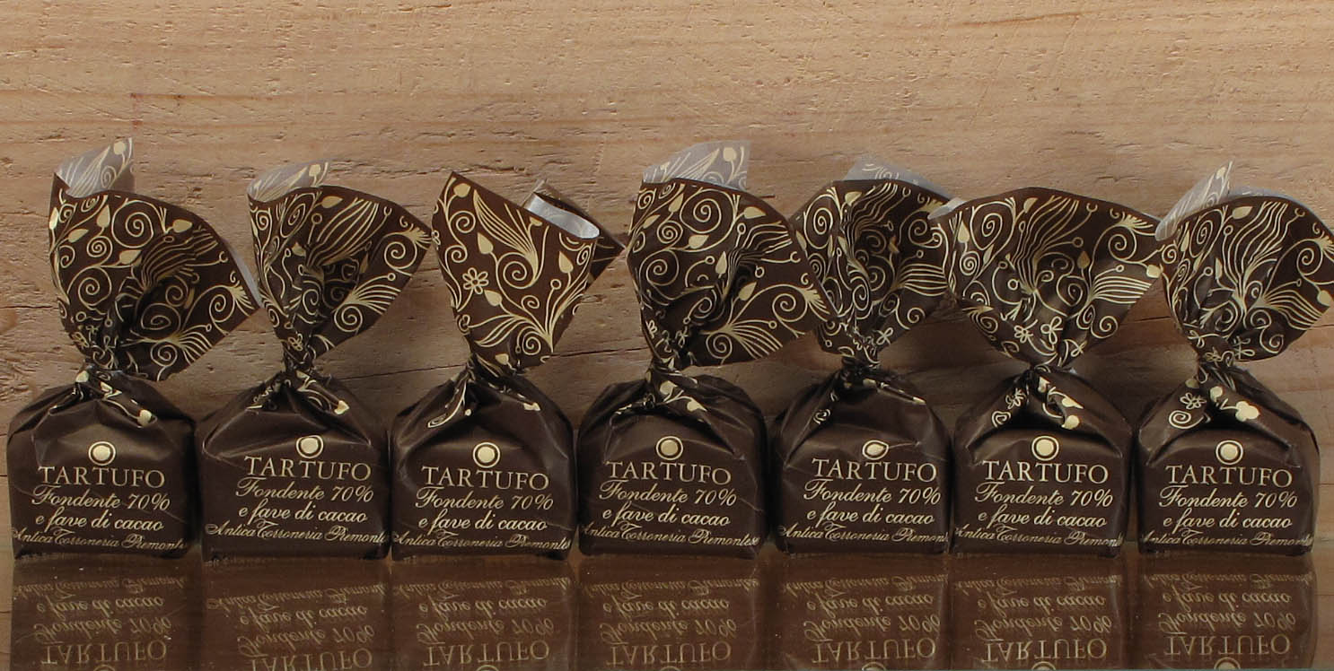 Antica-Torroneria-Piemontese-Fondente-70-7er Antica Torroneria Piemontese Fondente 70% e fave di cacao Tartufi Dolci 98 g