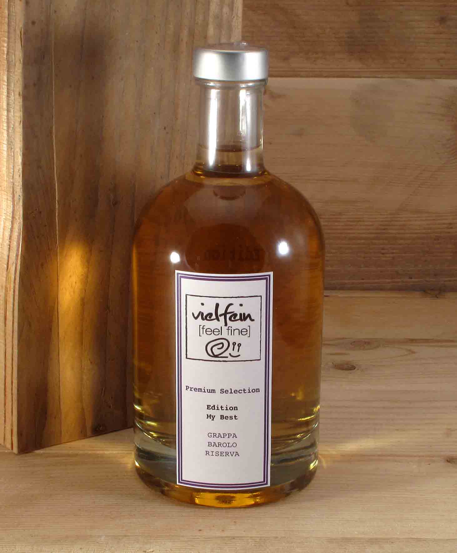 vfff-Grappa-Edition-My-Best-Frontetikett-vvv Edition My Best Grappa di Nebbiolo di Barolo Riserva 42% vol